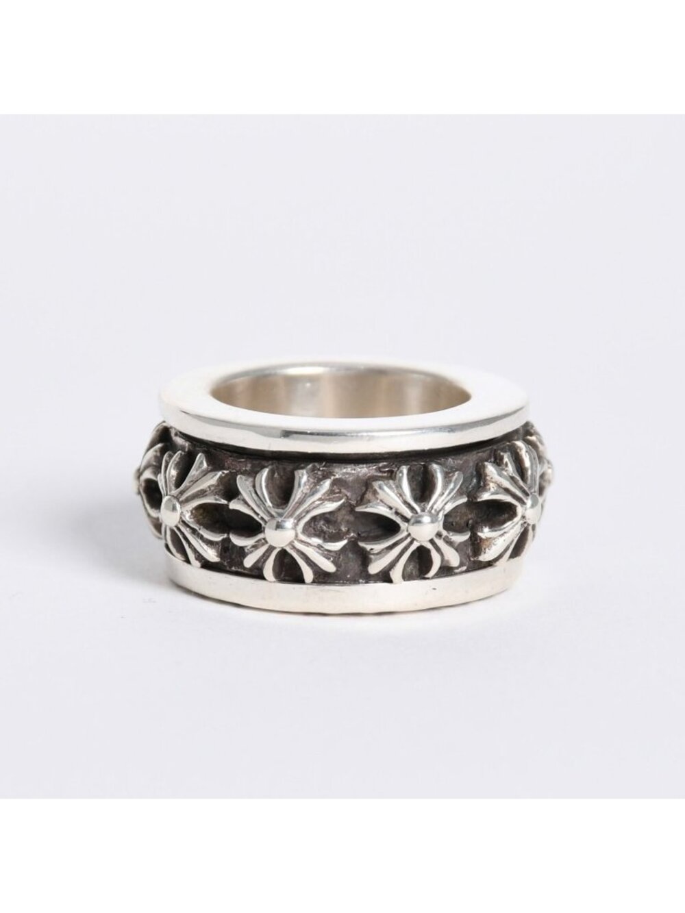 Chrome Hearts Spinner CH Plus Ring 925 Sterling Silver